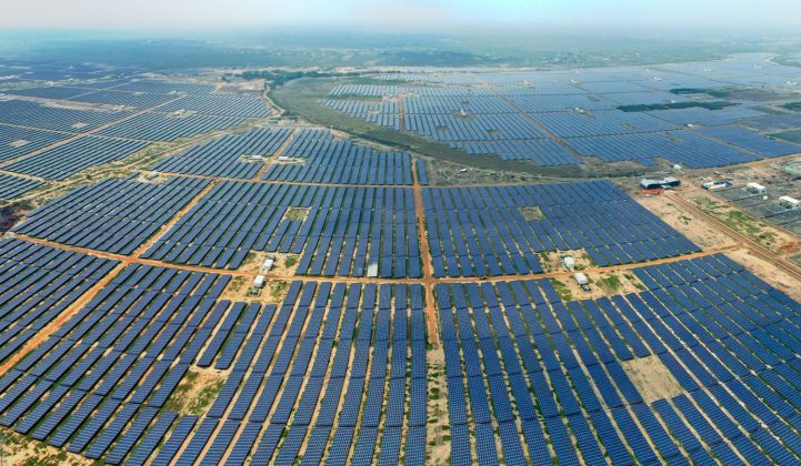 Adani won a huge 8 GW tender in India last June. (Credit: Adani Renewables)